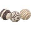 String balls - brown-beige 4.5 cm