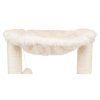 Scratching post BAZA two posts with lounger 50cm - cream