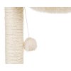 Scratching post BAZA two posts with lounger 50cm - cream