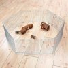 Galvanized enclosure for mice and hamsters 6 parts 48 x 25 cm, ø 90 cm