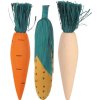 Wooden nibbling vegetables 10cm (3 pcs) TRIXIE