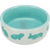 Ceramic bowl for rabbits, colored 250 ml/11 cm