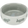 Ceramic bowl for rabbits, colored 250 ml/11 cm