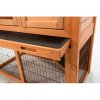 NATURA rabbit hutch with run 104 x 97 x 52 cm, brown
