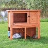 NATURA rabbit hutch with run 104 x 97 x 52 cm, brown