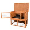 NATURA rabbit hutch with run 116 x 97 x 63 cm, brown
