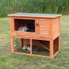 NATURA rabbit hutch with run 116 x 97 x 63 cm, brown