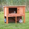 NATURA rabbit hutch with run 116 x 97 x 63 cm, brown