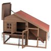 Natura wooden house with enclosure for rabbits 151x107x80 cm