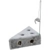 Emmental cheese toy with mouse 36x8x26/26cm