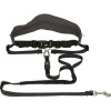 Running belt with nylon leash for medium and larger dogs