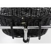 Bicycle transport basket with wire cabin - black 50x41x35cm (max. 5kg)