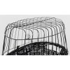 Bicycle transport basket with wire cabin - black 50x41x35cm (max. 5kg)