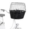 Bicycle transport basket with wire cabin - black 50x41x35cm (max. 5kg)