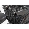 Wicker transport basket for rear bike rack-black 35x49x55 cm (max. 8 kg)