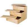 Wooden stairs for small dogs and cats, max. 50kg 40x38x45cm