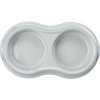 Plastic double bowl 2 x 0.2 l/ 11 cm