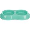 Plastic double bowl 2 x 0.2 l/ 11 cm