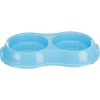 Plastic double bowl 2 x 0.2 l/ 11 cm