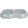Plastic double bowl 2 x 0.2 l/ 11 cm