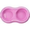 Plastic double bowl 2 x 0.2 l/ 11 cm