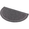 Půlkruhová PVC předložka k WC, šedá (Provedení 59 x 35 cm)