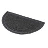 Půlkruhová PVC předložka k WC, šedá (Provedení 59 x 35 cm)