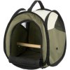 Transport bag with perch for birds dark 27x32x27 cm olive