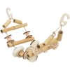 Závesný bambusový most s ozdobami 45 cm