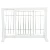 Schiebebarriere für Hunde 65-108 x 61 x 31 weiß