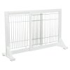 Sliding barrier for dogs 65-108 x 61 x 31 white