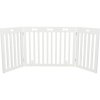 Gate for dogs 3 parts 82-124 x 61 cm white