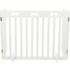 Gate for dogs 3 parts 82-124 x 61 cm white