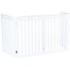 Cổng cho chó 4 phần 60-160 x 75 cm màu trắng