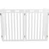Bramka dla psów 4 częściowa 60-160 x 75 cm biała