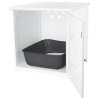 Katzen-Toilettenschrank 49 x 51 x 51 cm weiß (z. B. 4018)
