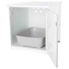 Cat toilet cabinet 49 x 51 x 51 cm white (e.g. 4018)