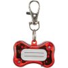 Luminous pendant red bone for dogs 4.5 x 3 cm (RP 2.10 CZK)