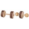 Wooden dumbbells for rodents 4.5x9 cm (2 pcs)