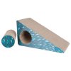 Scratching ramp with pull-out cylinder turquoise 48 cm