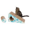 Scratching ramp with pull-out cylinder turquoise 48 cm