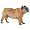 Muzzle for short-nosed breeds, polyester M, 40 cm, gray