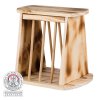 Freistehender Heufutterspender aus Holz, 25 x 22 x 18 cm