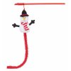 Christmas cat toy snowman on a pole 31 cm