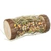 Wooden tower with mountain meadow hay 13x17x13 cm 110 g