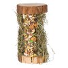 Wooden tower with mountain meadow hay 13x17x13 cm 110 g