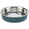 Stainless steel bowl with colored lining for short-nosed cats 0.25l/13 cm