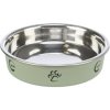 Stainless steel bowl with colored lining for short-nosed cats 0.25l/13 cm