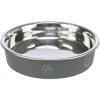 Stainless steel bowl with colored lining for short-nosed cats 0.25l/13 cm