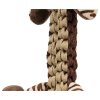 Tiger with braided body, robust toy with sound, 32 cm